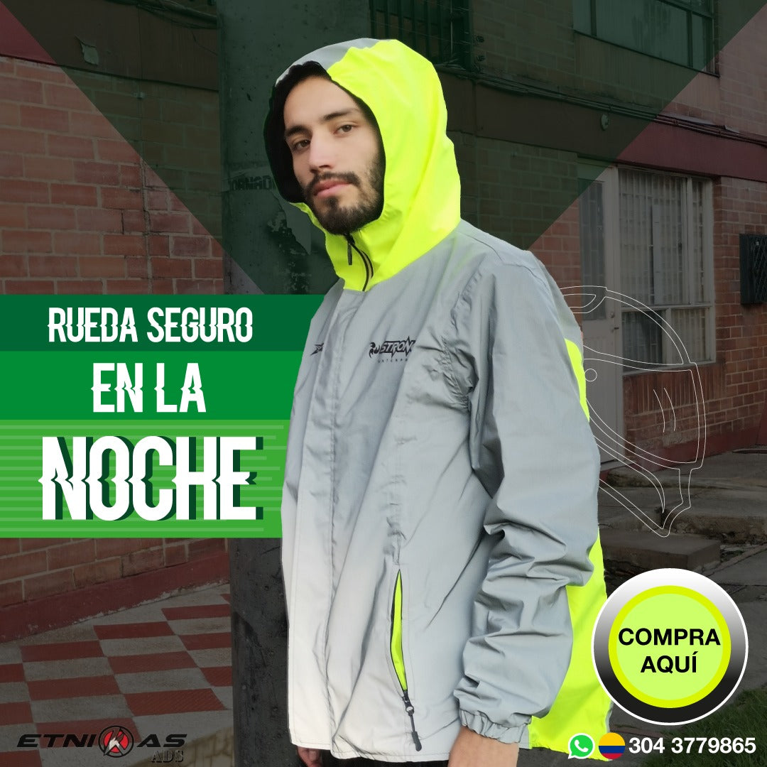 ¡compra Protección Total en Ruta! CHAQUETA Reflectiva termica e impermeable 🛡️🔥