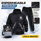 COMBO Impermeable Premium Tipo Sudadera MAS GUANTES