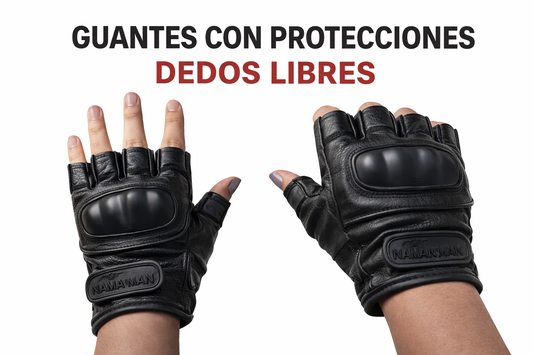 Guantes Moteros con Protección – Dedos Libres
