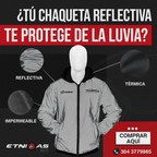¡compra Protección Total en Ruta! CHAQUETA  Reflectiva termica e impermeable 🛡️🔥