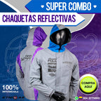 ¡compra Protección Total en Ruta! CHAQUETA  Reflectiva termica e impermeable 🛡️🔥