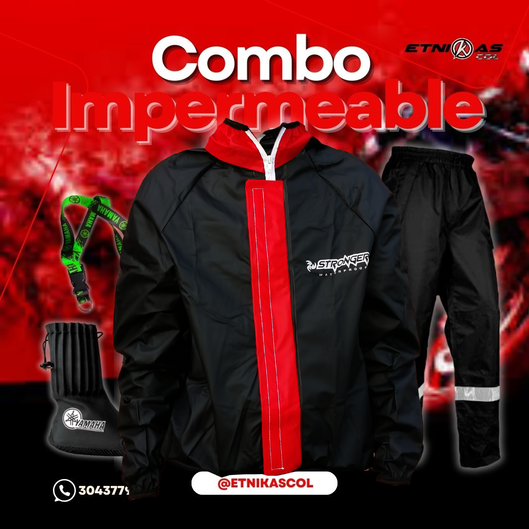 Combo Impermeable MUJER MOTERA Premium – Siliconado S8 + Botas de Látex