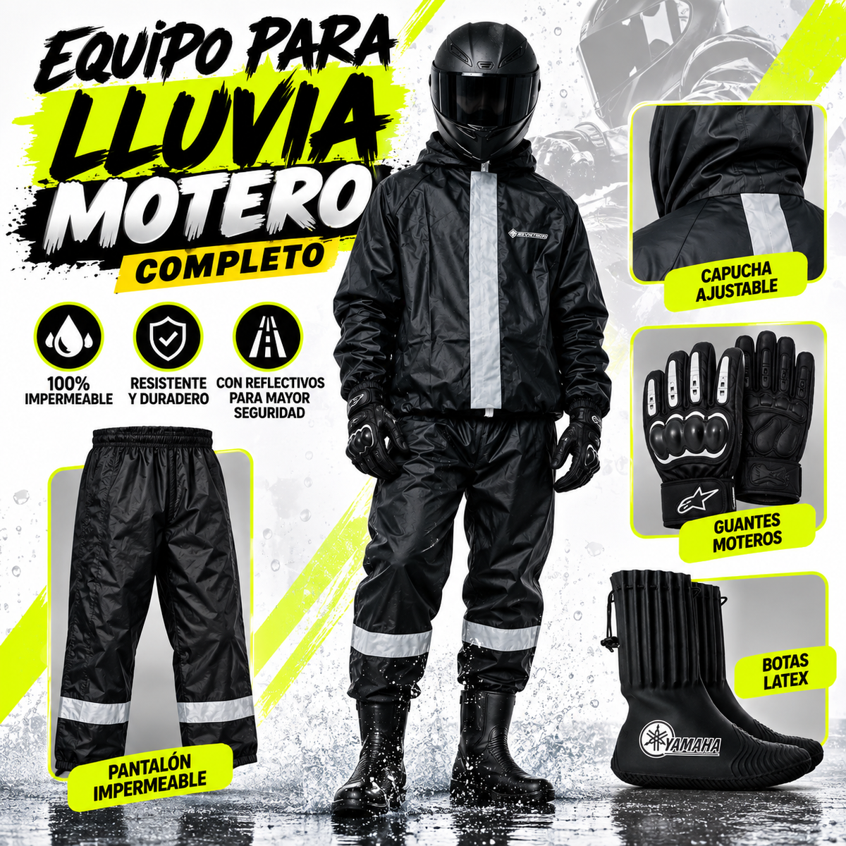 Equipo de lluvia MOTERO