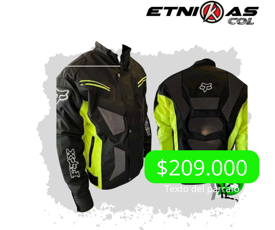 CHAQUETA MOTERA PROT FIJAS