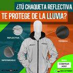 ¡compra Protección Total en Ruta! CHAQUETA  Reflectiva termica e impermeable 🛡️🔥
