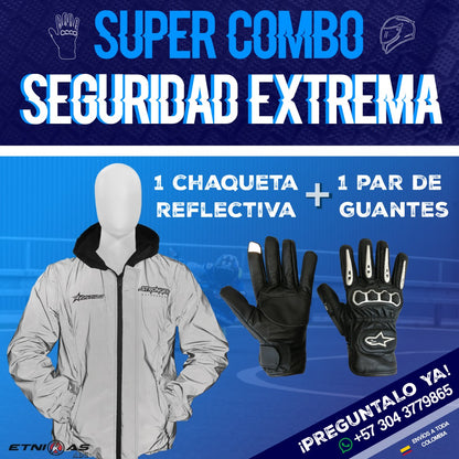 ¡compra Protección Total en Ruta! CHAQUETA  Reflectiva termica e impermeable 🛡️🔥