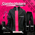 Combo Impermeable MUJER MOTERA Premium – Siliconado S8 + Botas de Látex